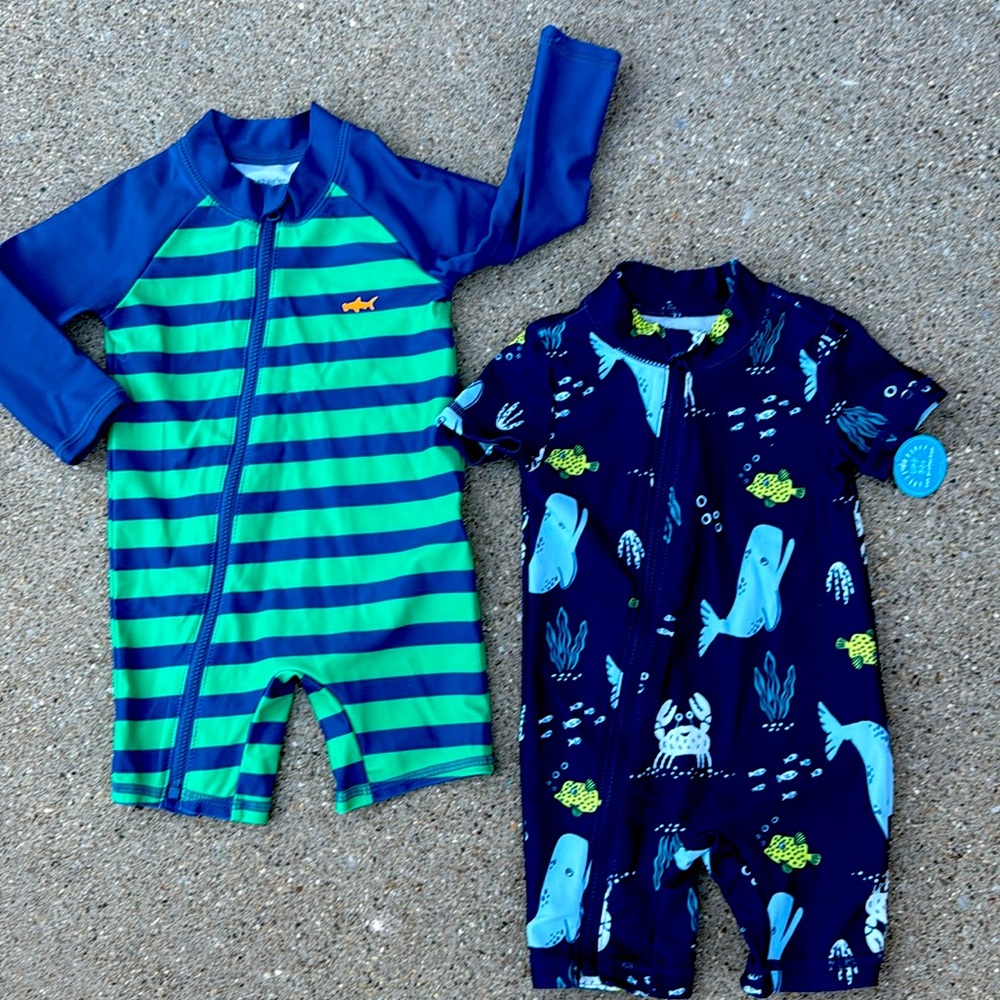 Carter’s Rash guard Swimsuits TWO Pieces